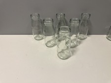 Set glass milk bottles - set, 6