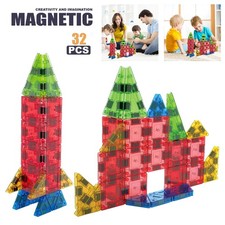 32Pcs Magnetic Building Tiles