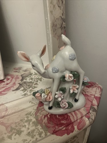 Floral kitsch adorable bambi - kitsch,