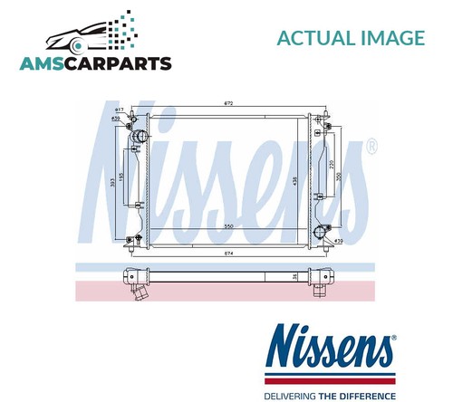 Engine cooling radiator 646904 - engine,