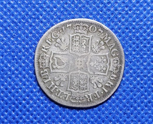 1707 shilling queen anne - queen,