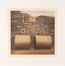 Terence Millington (b.1942) - 20th Century Aquatint, Two Lawn Rollers