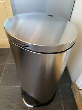 simplehuman bin 30L Stainless Brushed Steel