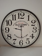 Large Board Clock Old Town
