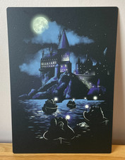 Displate Harry Potter Metal Stainless Steel Poster Wall Hanging Hogwarts Boats