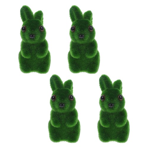 Pcs flocked bunnies - 4,