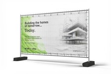 Custom printed heras fence - printed,