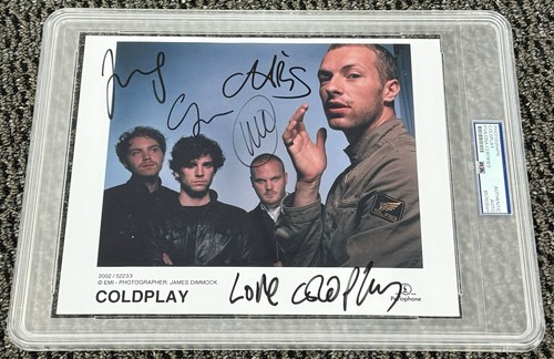 Coldplay full band signed - coldplay,