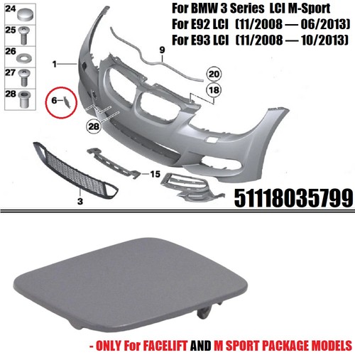 Front bumper tow - tow, eye