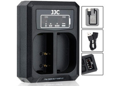JJC USB Dual Battery Charger Adapter for Panasonic DC-S5 G9 GH5S GH5 GH4 GH3