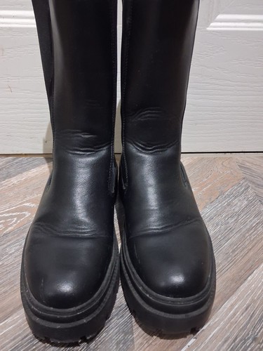 Primark black boots - black,