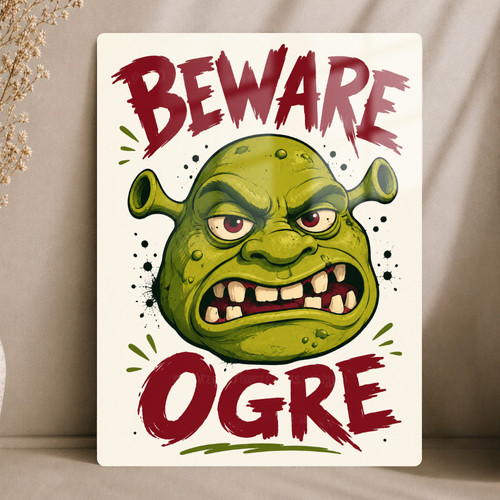 Beware ogre shrek funny - ogre,