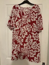 Next Red Summer Linen Dress