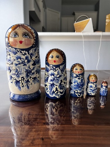 Authentic hand painted russian - hand-painted,