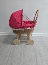 Wicker Doll Pram / Toy