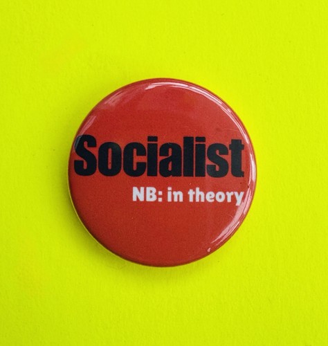 Socialist theory badge - nb, in