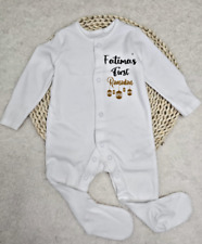 "First Ramadan" Personalised Baby Sleepsuit Clothes Romper Boy/Girl/Unisex/Gift
