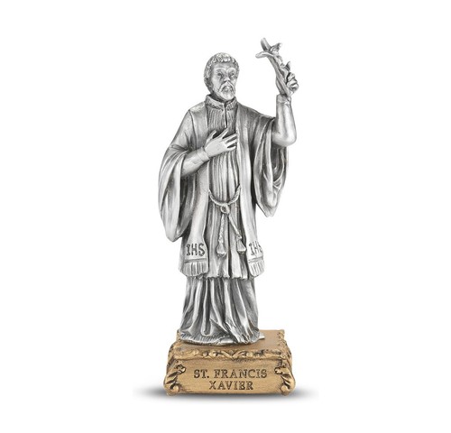 Francis xavier 5 pewter - st., 4.5"