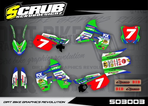 Graphics kit kawasaki kx500 - graphics,