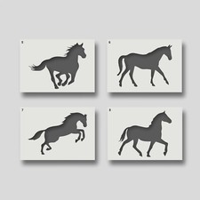 Horse Stencils for Home Decor, Wall Art, Painting, Arts & Crafts, Home Decor.