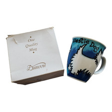 Dunoon Nevis Coffee Mug Westie Dogs Jane Brookshaw Stoneware - New Other