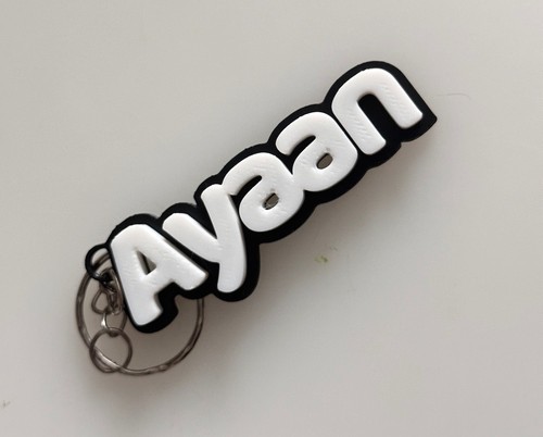 Personalised name keyring - personalised,