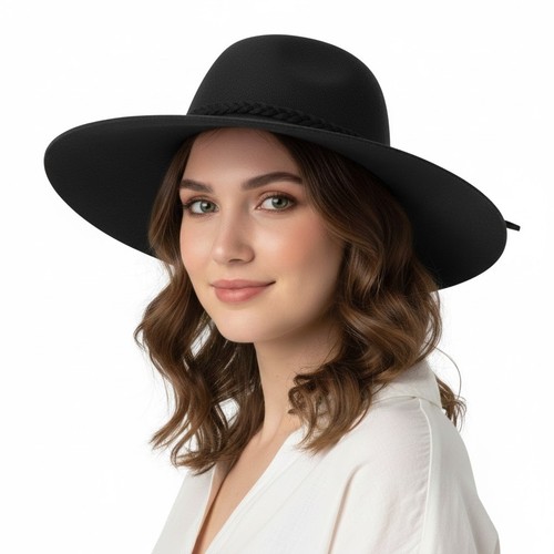 Ladies wool wide brim sun - ladies,
