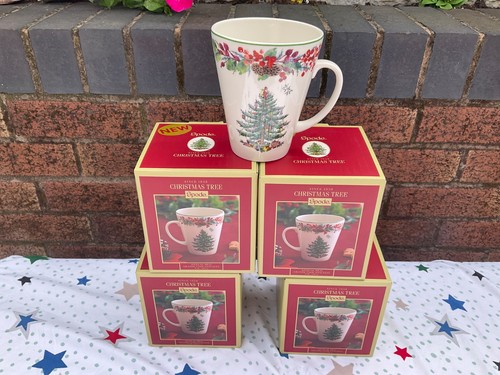 Spode christmas tree mugs - spode,