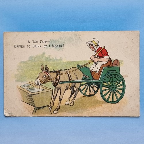 Comic postcard c1910 donkey - c1910,