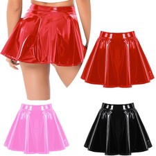Women PVC Leather Wet Look