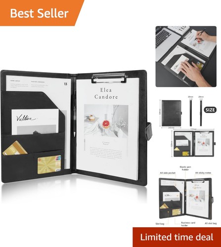 Elegant leather portfolio - elegant,