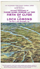 Caledonian Steam Packet Co  Firth of Clyde programme of excursions 1964