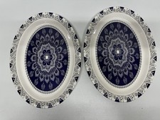 Melamine Oval Serving Dish X2