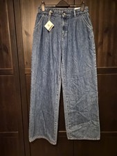 Denham Armor Lux Josephine High Rise Wide Leg Women's Jeans Size W32 L32 UK 14