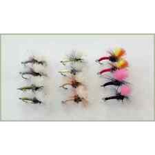 Dry Flies, Trout Fishing Flies, 12 Klink and Dink Dry Flies mixed sizes 12/14/16