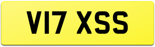 Vix number plate v17 xss - vix,