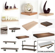 WOOD EFFECT FLOATING SHELF