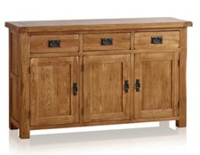 Solid Oak  Sideboard And TV