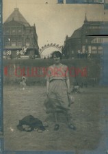 1913 Blackpool Beach Palace theatre great wheel photo 3.25 x 2.25 inch