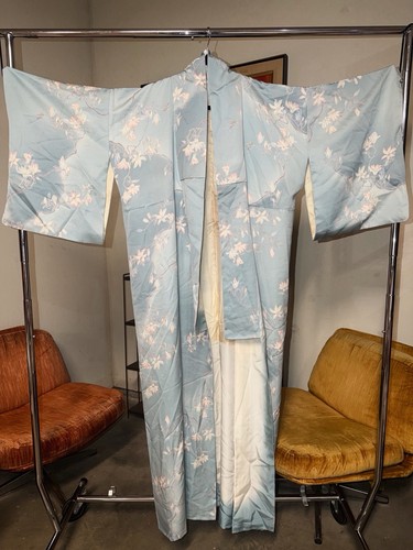 Vintage japanese silk kimono - japanese,