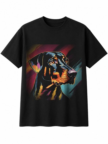 Graphic doberman brushstroke - graphic,