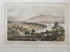 Henry. G. Walker, pencil signed artist proof etching, Tarbet, Loch Lomond