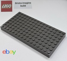 Lego Vintage Thick Base Plate Old Grey 8 studs x 16 studs 8x16 - 1cm Thick - 8C