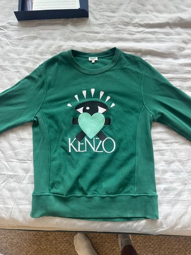 Kenzo sweatshirt mens green - kenzo,
