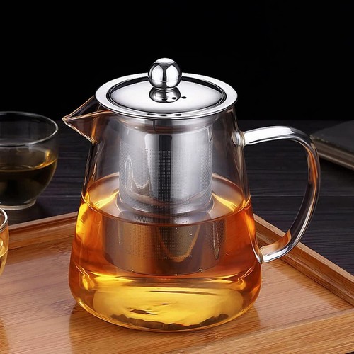 Glass teapot with - teapot, removable
