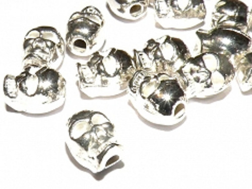 Metal skull bead 8mm - metal,