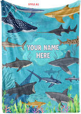 Personalized Cute Shark Kids