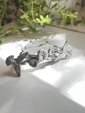 Vintage Metzke Pewter Floral