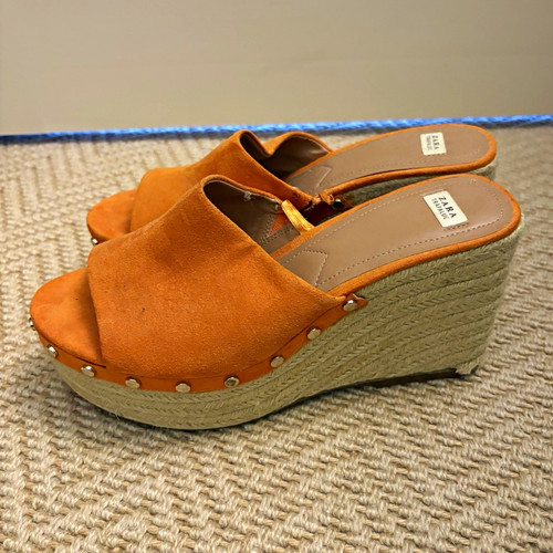 Zara orange suede - orange,
