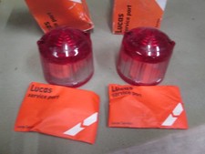 BEDFORD TK LUCAS BUTLER REARLIGHT LENSES NOS PAIR